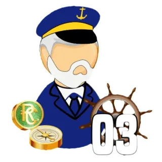 👶 03 capitán, náutico, timón, brújula, océano, mar, ancla telegram sticker