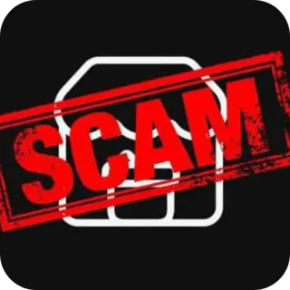 👍 SCAM 欺诈, 警告, 小心, 危险, 非法 telegram sticker