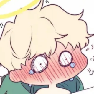 ☁️ Dibujos animados, Anime, Lindo, Ángel, Llorando, Emocional whatsapp sticker