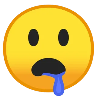 🤤 Emoji, Sedih, Menangis, Emosi, Kuning telegram sticker