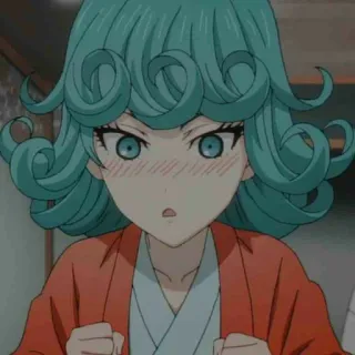📎 Tatsumaki One-Punch Man Anime, Manga, One Punch Man, Tatsumaki, Esper, Superhéroe telegram sticker