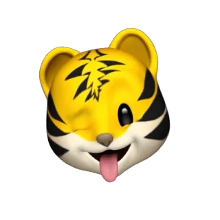 🐯 tiger, tier, emoji, cartoon, gelb, süß, sticker telegram sticker