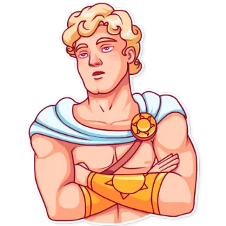 🙄 mythology, greek, god, armor telegram sticker