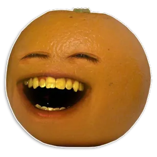 😇 Annoying Orange frutta, arancia, animato, commedia, personaggio telegram sticker