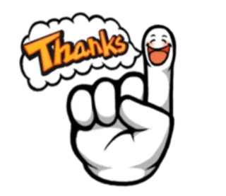 😃 Thanks danke, hand, geste, glücklich, emoji whatsapp sticker