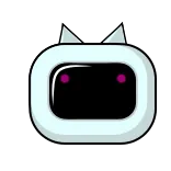😛 robot, mono, dibujos animados, digital whatsapp sticker