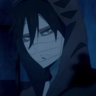 🦇 Isaac Foster Angels of Death Anime, Karakter, Isaac Foster, Angels of Death, Horor, Perban, Hoodie telegram sticker