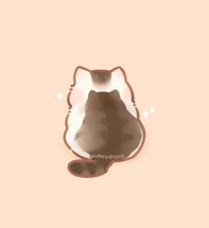 🐱 nopebeans chat, animal, mignon, animal de compagnie, autocollant telegram sticker