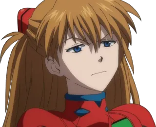 😐 Asuka Langley Soryu Neon Genesis Evangelion Anime, Personnage, Série TV, Asuka, Langley, Evangelion telegram sticker