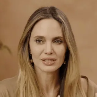 👩‍⚕️ Angelina Jolie 女優, 有名人, ポートレート, 女性, 人物 telegram sticker