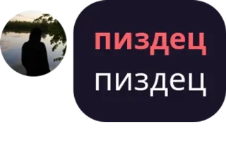 🎦 пиздец
пиздец ロシア語, 罵倒語, テキスト, フレーズ telegram sticker