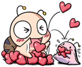 💕 herzen, liebe, süß, cartoon, animation telegram sticker