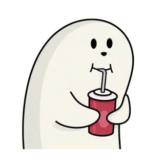 😶 Cartone animato, Animale, Bere, Soda, Carino, Kawaii whatsapp sticker