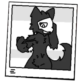 🖤 alterado, furry, gato, antro, monstro telegram sticker