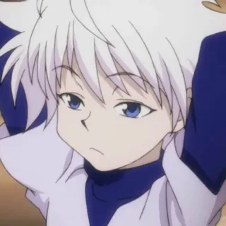 ⚡️ Killua Zoldyck Hunter x Hunter Аниме, Киллуа, Золдик, Hunter x Hunter, Мультфильм, Мальчик, Белые волосы telegram sticker