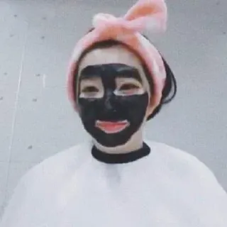 🙂 donna, mascherina, bellezza, cura della pelle, cosmetici, viso telegram sticker