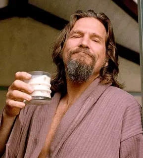 ❤ The Dude The Big Lebowski The Dude, The Big Lebowski, Jeff Bridges, cocktail, movie, character telegram sticker