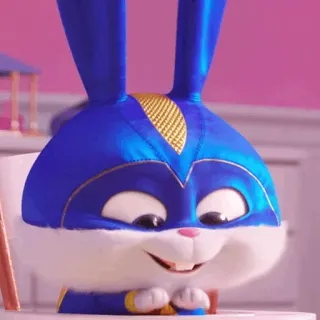 🍬 Snowball The Secret Life of Pets rabbit, bunny, cartoon, animal, pet, cute telegram sticker