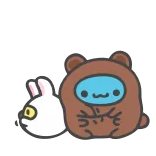 ❤️ fofo, urso, coelho, animais telegram sticker