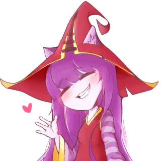 👋 Аниме, Манга, Мультфильм, Волшебник, Девочка telegram sticker
