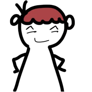😏 만화, 낙서, 막대기 인간, 단순한, 캐릭터 telegram sticker
