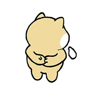 🙁 可爱, 卡通, 人物, 悲伤, 眼泪, 哭, 卡哇伊 whatsapp sticker