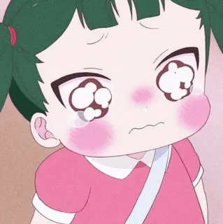 🥺 cô gái anime, khóc, buồn, kawaii, hoạt hình, cảm xúc telegram sticker