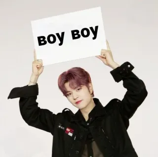 😎 boy boy ragazzo, kpop, segno, uomo, celebrità telegram sticker