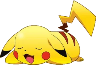 😗 Pikachu Pokemon pikachu, pokemon, durmiendo, lindo, dibujos animados whatsapp sticker