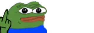 🖕 Pepe pepe, offensant, grenouille, mème, internet whatsapp sticker