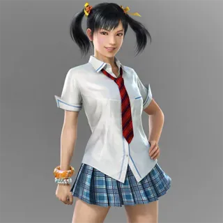🙃 Xiaoyu Tekken อนิเมะ, นักเรียนหญิง, วิดีโอเกม, วัยรุ่น, น่ารัก telegram sticker