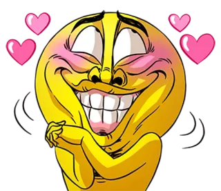 ❤ Emoji, Tình yêu, Trái tim, Hoạt hình, Màu vàng, Biểu cảm telegram sticker