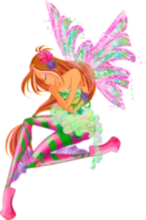 🧚‍♀ Flora Winx Club Flora, Winx Club, fata, ali, cartone animato, personaggio, magia whatsapp sticker
