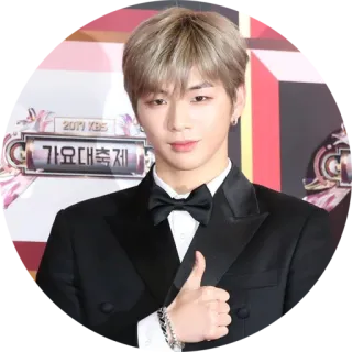 👍 Selebriti Korea, Jempol ke atas, Pria, Setelan whatsapp sticker