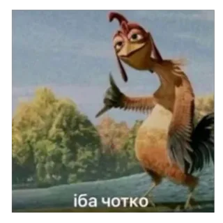 🤙 їба чотко курица, мультфильм, мем, смешной telegram sticker