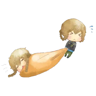 😫 anime, chibi, character, cute, funny, kawaii telegram sticker