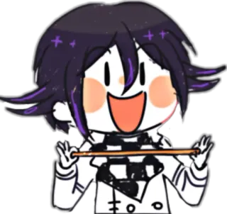 🎈 Kokichi Oma Danganronpa V3: Killing Harmony 애니메이션, 캐릭터, 오마 코키치, 단간론파 telegram sticker