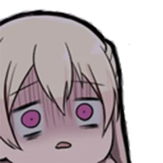 🤢 アニメ, マンガ, 漫画, 表情, ショック, 怖い whatsapp sticker