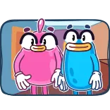 👉 cartoon, character, colorful, animation, art, illustration telegram sticker