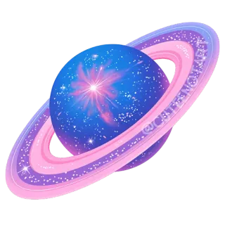 🪐 planet, space, stars, galaxy, saturn telegram sticker