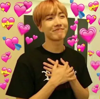 ❤️ J-Hope kpop, amor, corazones, afecto, lindo, ídolo, bts, fan whatsapp sticker