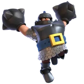 👊 Clash Royale game, warrior, armor, medieval, knight telegram sticker