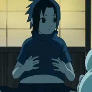 💙 Sasuke Naruto Anime, Manga, Bé trai, Trẻ con, Sasuke, Uchiha, Naruto telegram sticker