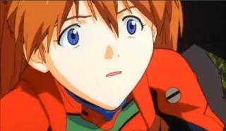 😨 Asuka Langley Soryu Neon Genesis Evangelion anime, cartoon, character, girl, evangelion, asuka telegram sticker