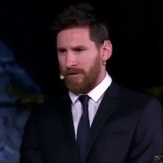 🎲 Lionel Messi ฟุตบอล, อเมริกันฟุตบอล, นักกีฬา, ชุดสูท, รางวัล telegram sticker