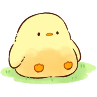 🤩 pollito, lindo, amarillo, animal, pájaro, kawaii whatsapp sticker