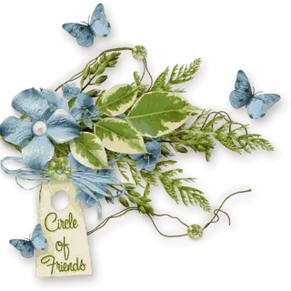 🌹 Circle of Friends цветы, бабочки, дружба, природа, цветы, декор, круг друзей telegram sticker