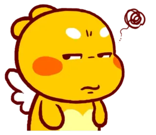 🌝 желтый, существо, выражение, мультфильм whatsapp sticker