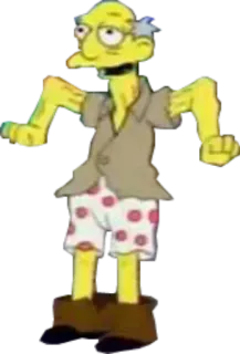 💃 Mr. Burns The Simpsons Мистер Бёрнс, Симпсоны, мультфильм, персонаж, смешной, анимация telegram sticker