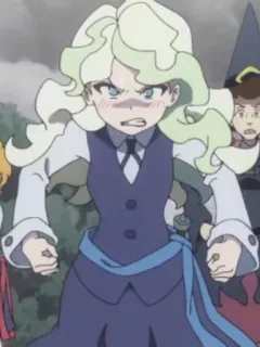 😠 Diana Cavendish Little Witch Academia Anime, Strega, Magia, Diana Cavendish, Little Witch Academia telegram sticker